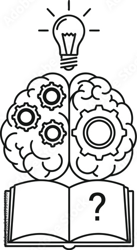 Illustration of curiosity and learning through creative thinking