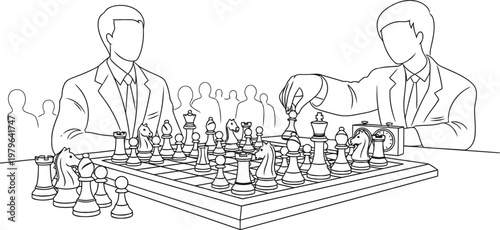 A vintage illustration of a group of people gathered around a picnic or outdoor feast.