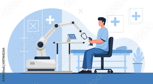 Futuristic healthcare setting: robotic assistance and human interaction in medicine