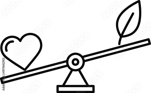 Balancing love and nature on a delicate scale