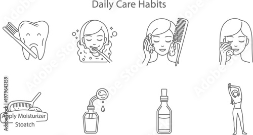 A whimsical illustration depicting various everyday objects and activities in a playful manner