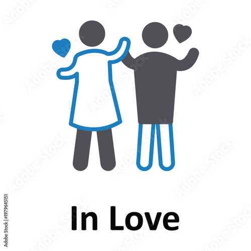 In Love Vector icon which can easily modify or edit