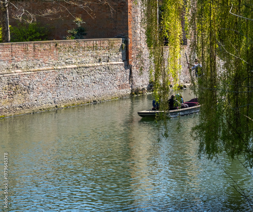 Принти на полотні Punt on the River Cam in the city of Cambridge, East Anglia