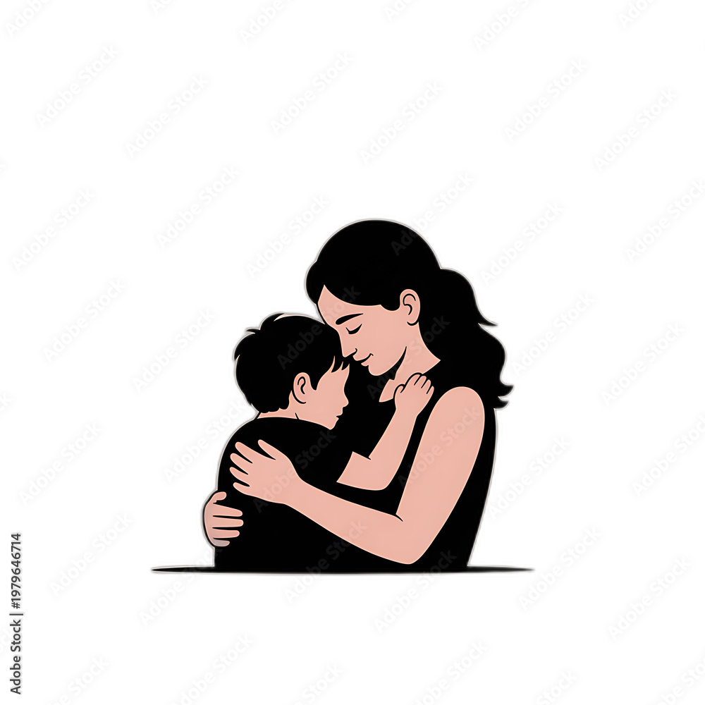 Obraz premium I Miss My Mom Typography T-Shirt | Emotional Quote Design | Mother Love Gift