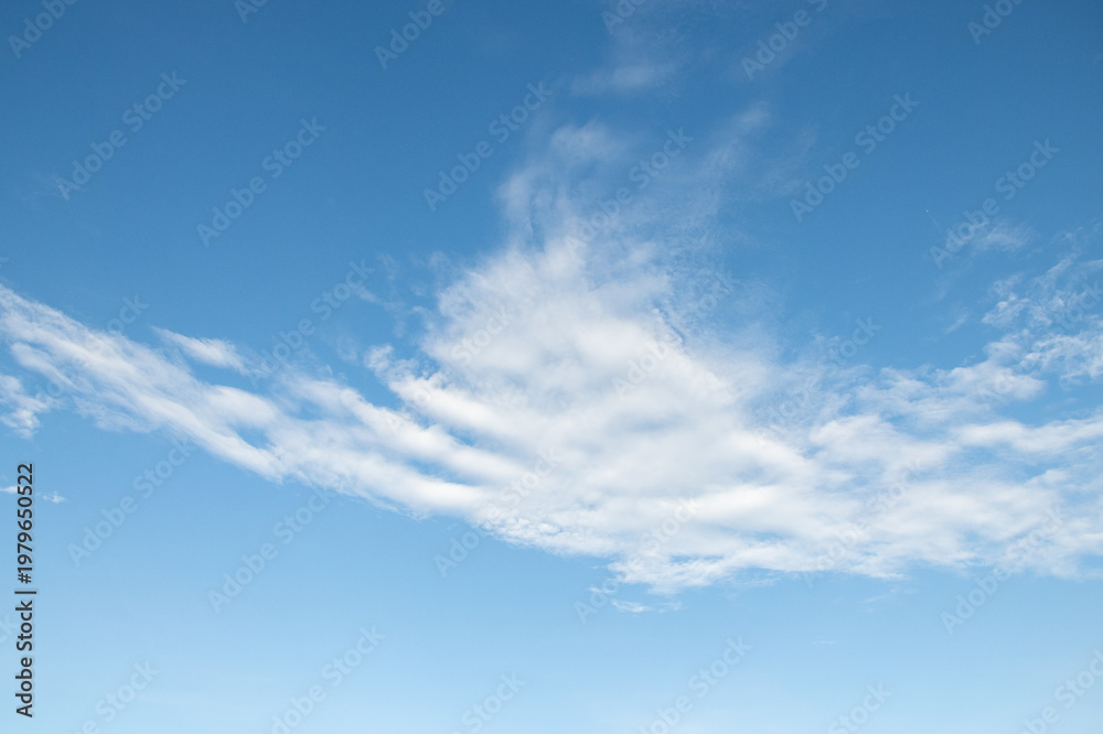 Fototapeta premium cloudscape, real natural photo of the blue sky withwhite clouds. design element