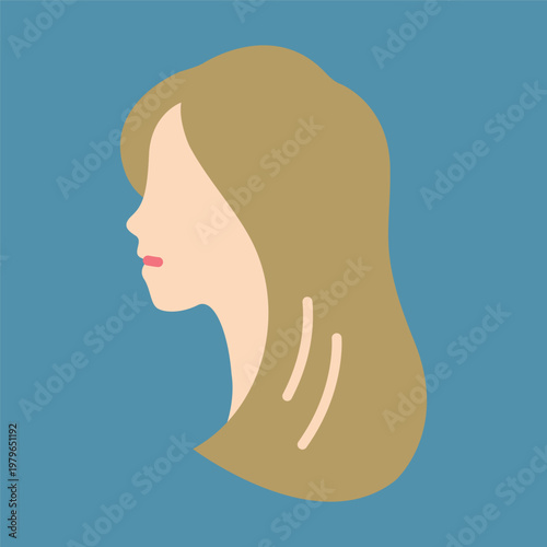 シンプルなヘアサロンアイコン