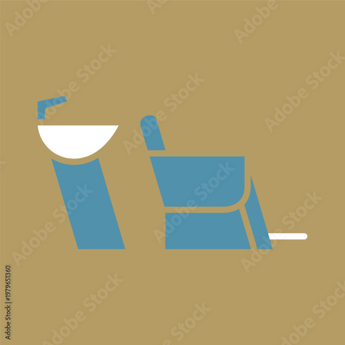 シンプルなシャンプー台アイコン