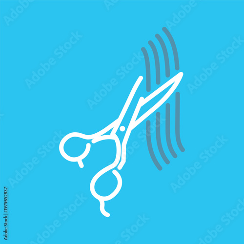 シンプルな美容院アイコン