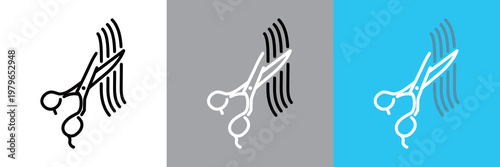 シンプルな美容院アイコン