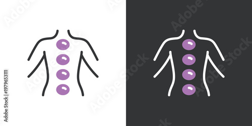 シンプルなホットストーンアイコン