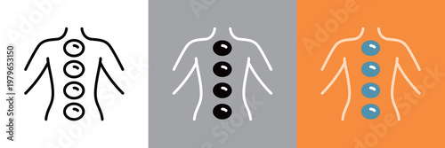 シンプルなホットストーンアイコン