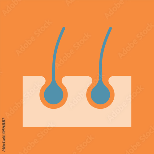 シンプルな毛穴のベクターアイコン