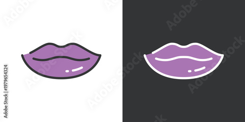 シンプルなリップのアイコン