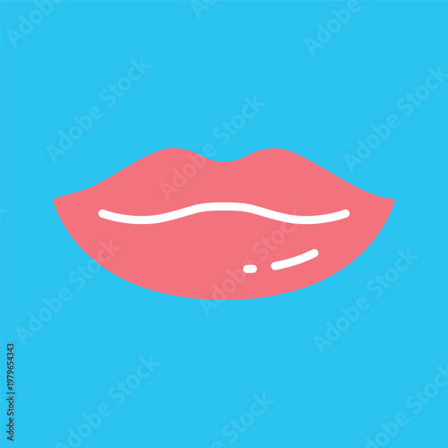 シンプルなリップのアイコン
