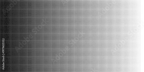Set of halftone dots gradient pattern texture isolated on white background. Straight dotted spots using halftone circle dot raster texture. Vector blot half tone collection.