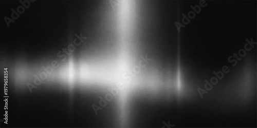 Abstract black and white metallic light background with brushed steel texture and shiny surface suitable for wallpaper design