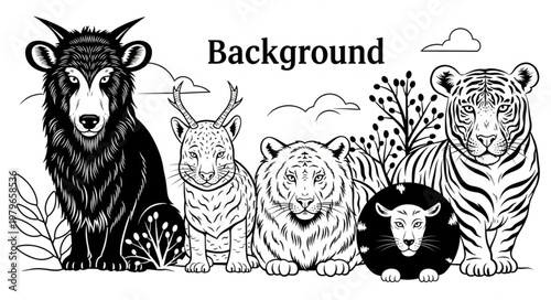 wild animals collection