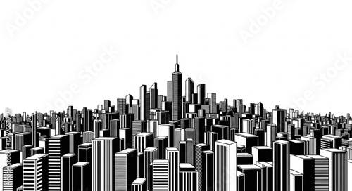 abstract city skyline