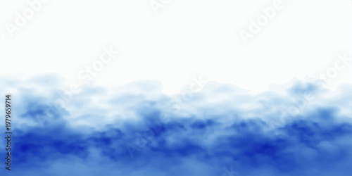 Beautiful bright blue sky with white clouds on a sunny summer day featuring a clear atmosphere and natural cloudscape beauty
