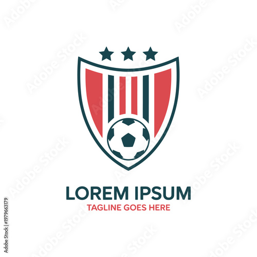 Free Download Unique soccer emblem set, football club logo shield crest ball sports branding identity modern vector illustration design - GFXLoad