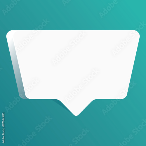 Speech bubble blank frame, text quote box, message