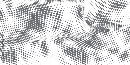 Beige color halftone grain texture. Faded dotted gradient pattern background. Pixelated cartoon overlay backdrop. Raster comic pop art gradation wallpaper. Grunge khaki wavy noise cover. Vector