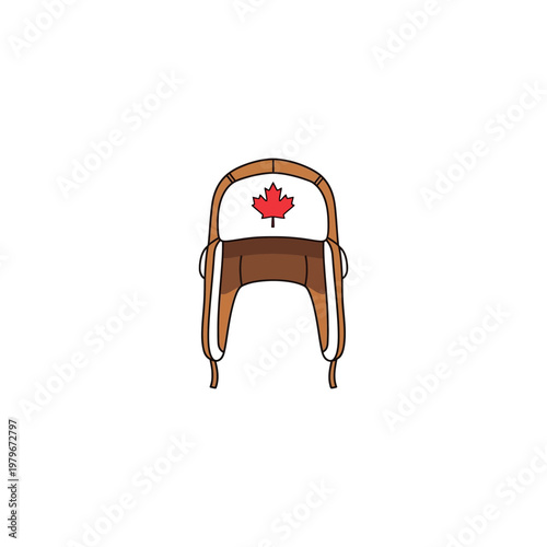 Canadian maple leaf motorcycle seat cover.