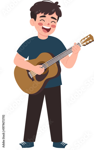 man playing guitar