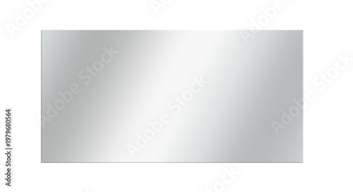 Fotografie Realistic transparent shiny glossy glass plate panel with light glare reflective