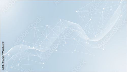 Abstract tech network connection dots. Digital technology and big data analysis background. abstract background with lines