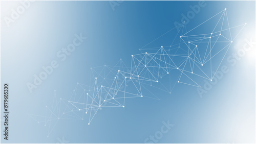 Abstract tech network connection dots. Digital technology and big data analysis background. abstract blue background