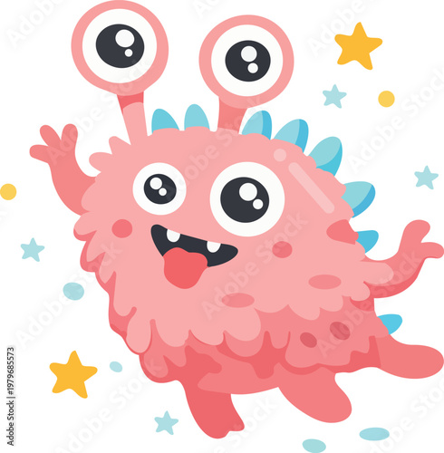 cute pink monster