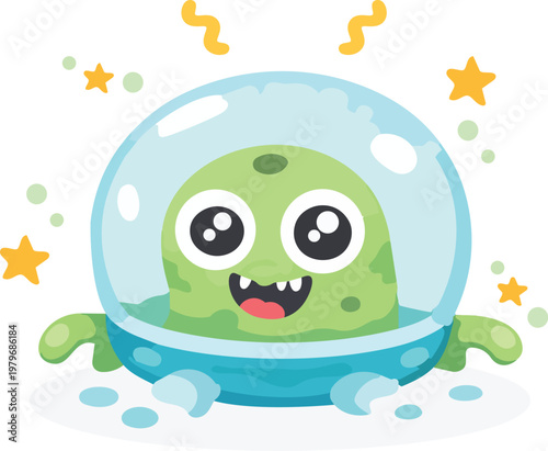 Cute Alien Green