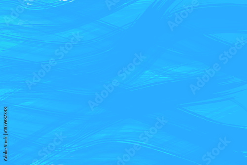 Abstract Light Blue Sweeping Brush Strokes and Fluid Waves Texture Background 