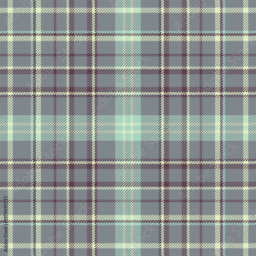 Gentle tartan fabric check, awesome plaid background vector. Canvas textile seamless pattern texture in pastel and light colors.