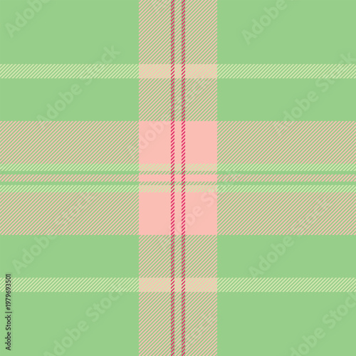Heritage tartan plaid texture, glamor seamless check textile. Podium vector background fabric pattern in light and green colors.