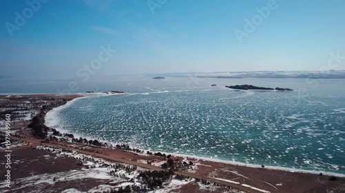 Flight to the frozen lake