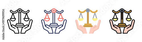 Law Enforcement icon sheet multiple style collection