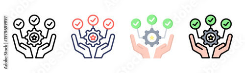 Expertise icon sheet multiple style collection