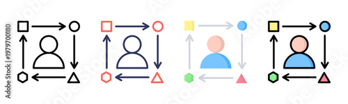 Adaptability icon sheet multiple style collection