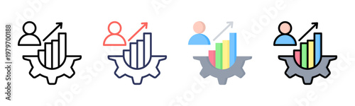 Self Development icon sheet multiple style collection