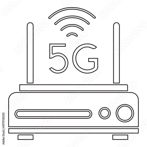 5G network router icon