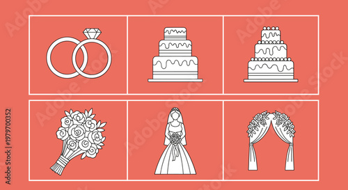 Wedding Symbols and Bride Details.