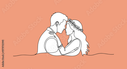 Couple Sharing a Romantic Kissing Moment.