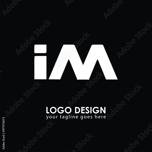 IM IM Logo Design, Creative Minimal Letter IM IM Monogram