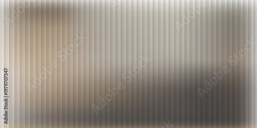 Dark brown beige orange ribbed glass. Vector ribbed glass texture background. Mesh gradient. acrylic ribbed bath surface. Reeded glass background semitransparent overlay. Bath wall window