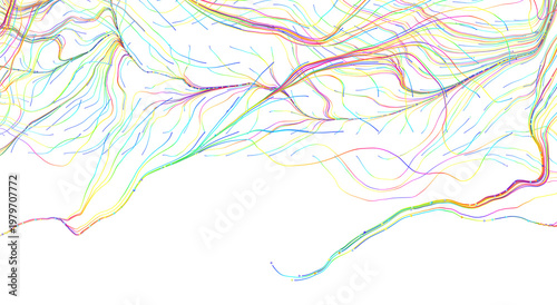 Abstract colorful lines ill...