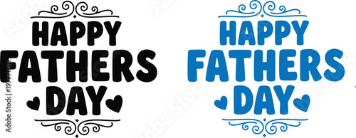 Happy fathers day celebrate dad with beautiful typography designs