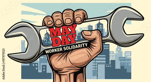 May Day Worker Solidarity Illustration