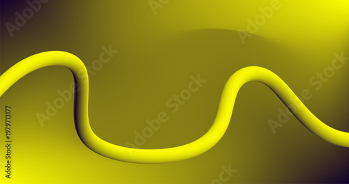 abstract Blue yellow background with Curve Path on Copy Space Gradient Design